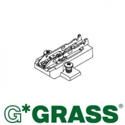 Grass TIOMOS 1D HINGE PLATE cross-mount H08 - 3 way adjustable Euro-screw mounting F058139880217