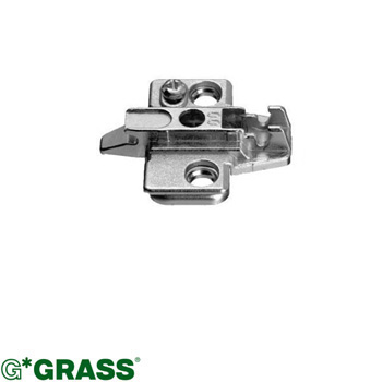 Grass Click-on HINGE PLATE cross-mount H00 Height-adjustable Screw-on F060073144236