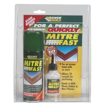 TENSOR Actibond Mitre Fast ADHESIVE KIT 200ml Spray & 50gr Glue