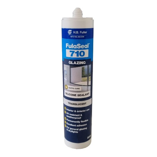 Silicone 710 WINDOW & GLASS Clear ACETIC 310gm CARTRIDGE