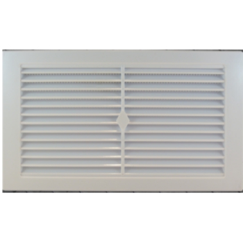VENT - White Plastic Wall Vent snap on 245mm x 145mm