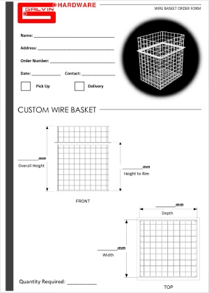 Galvin Custom Wire Laundry Baskets