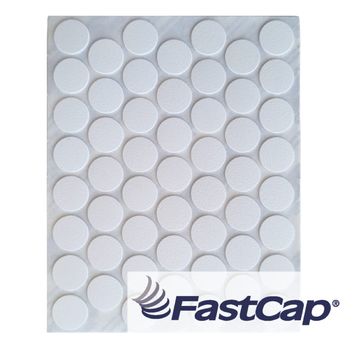 Fastcap White Adhesive Screw Cover Caps