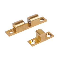 Brass Double Ball Catch 60mm - 2 Parts