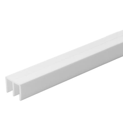 Top Plastic Track for 6mm Glass Door White