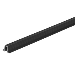 Plastic Sliding Door Cupboard Top Track Black