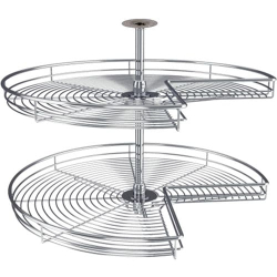 Chrome Wire Lazy Susan For Corner Cupboards