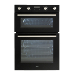 EO8060DBK Euro 60cm Double Oven Black