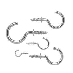 Shouldered Cup Hooks Zinc Plate