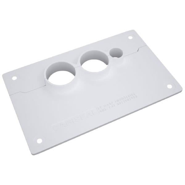 Cabiseal Dishwasher Hose Hole Cover Plate White