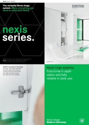 Grass Nexis Cabinet Hinge Brochure Cover