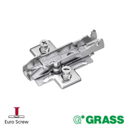 Grass Tiomos Hinge Mounting Plate with Euro Screws