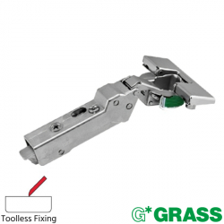 Grass Tiomos 110 Degree Half Overlay Toolless Impresso Hinge