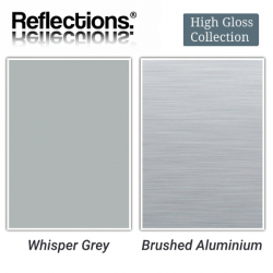Reflections Splashback Whisper Grey Metallic & Brushed Aluminium